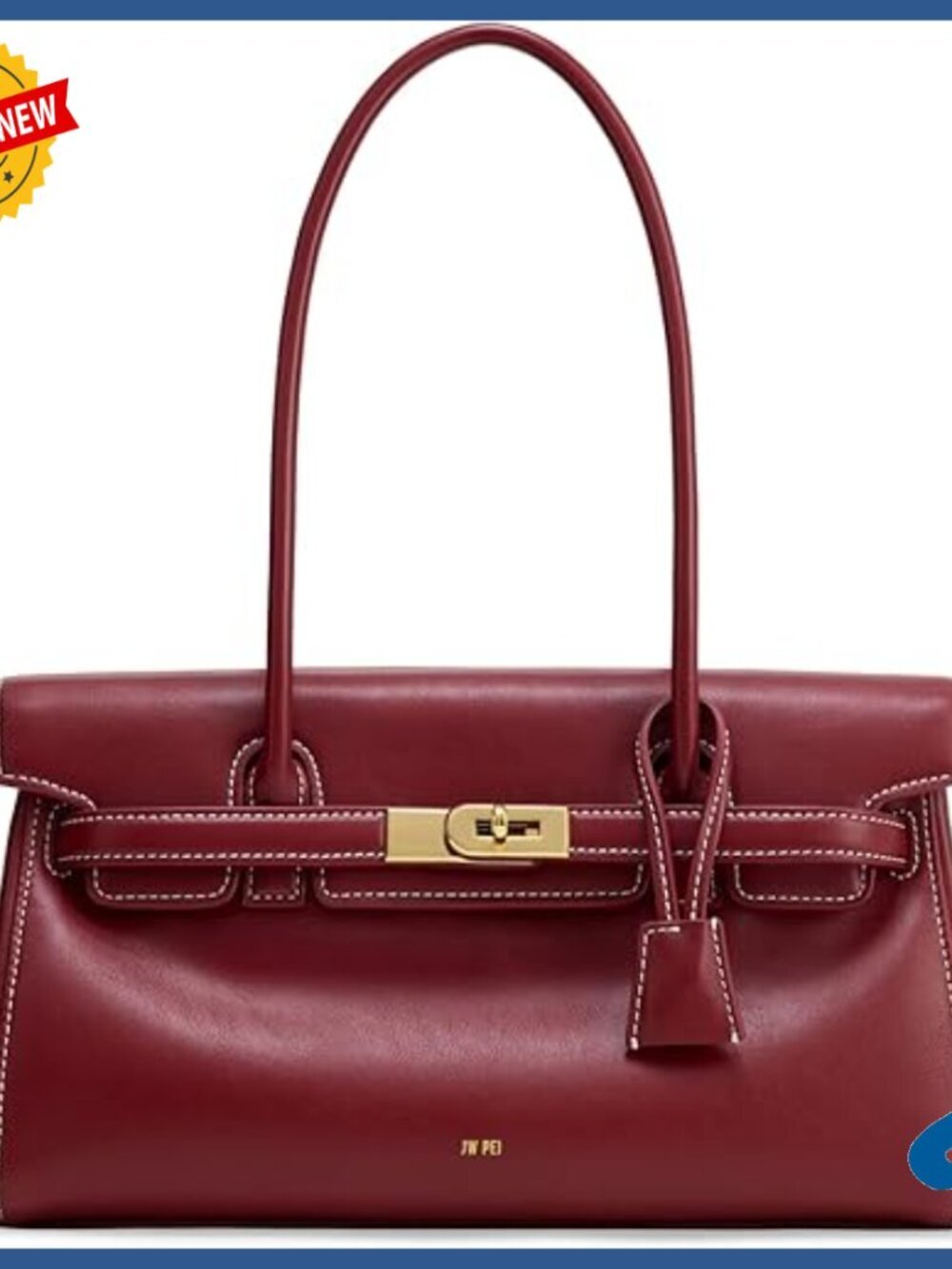 Vegan Leather Shoulder Bag Satchel Fits Phone Lightweight